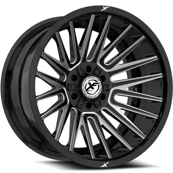 XF Off-Road XF-234 Gloss Black with Milled Spokes Center Cap