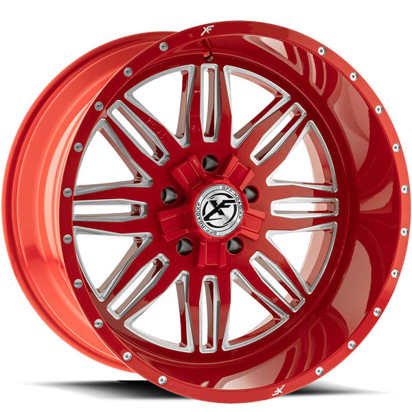 XF Off-Road XFX-303 Red with Milled Spokes Center Cap