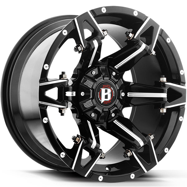 Ballistic 966 Spartan Gloss Black with Milled Spokes