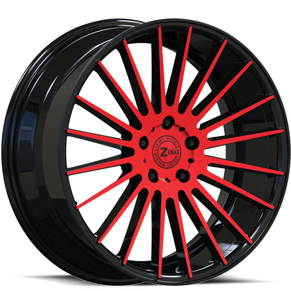 Zenas ZW17 Gloss Black with Red Face